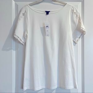Ann Taylor NWT XS white top